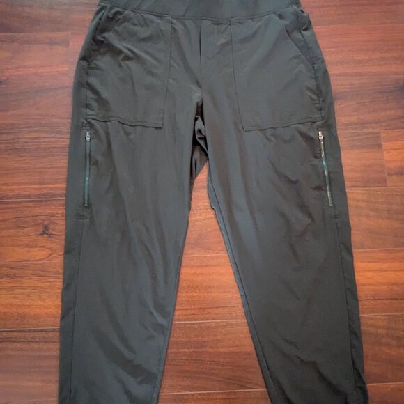 Athleta Brooklyn Utility Ankle Pants - Aspen Olive Size 16 - Picture 2 of 6